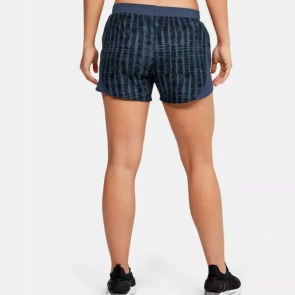 Under Armour Blue & Black Patterned Athletic Running Shorts - Picture 3 of 13